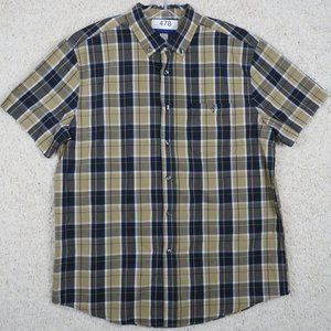 Simply‎ Styled* Men's Short Sleeve Button Down Shirt Size~ Large